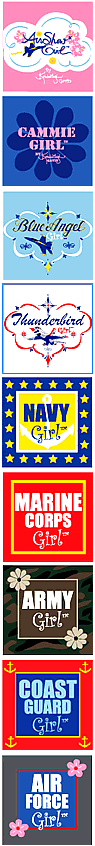 Air Show Girl logos